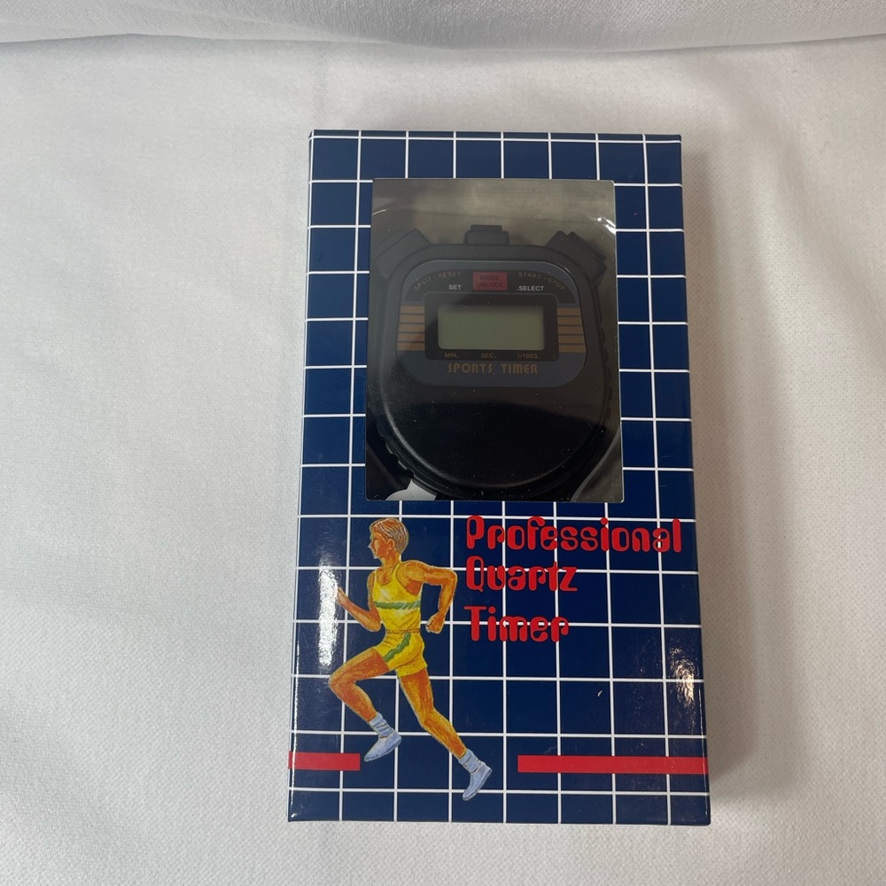 Black Sports Timer Stopwatch - Unbranded